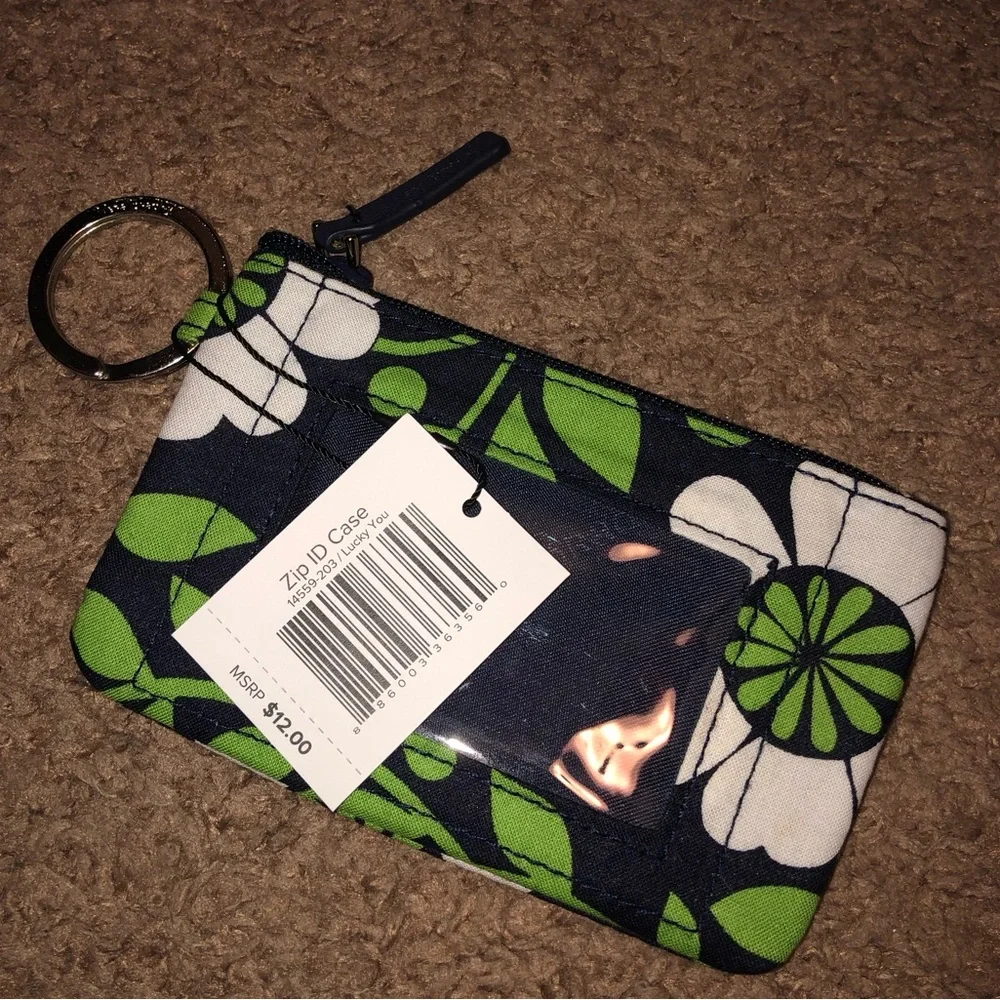 Vera Bradley Lucky You Zip ID Case, New With Tags
